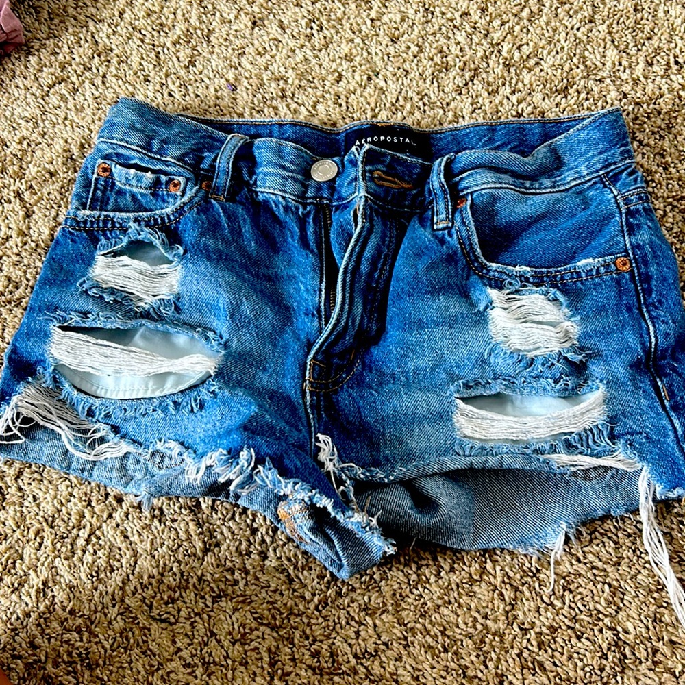 Blue Vintage Aero Denim shorts